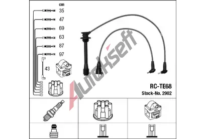 NGK Sada kabelů pro zapalování NG 2902, 2902 NGK Sada kabelů pro zapalování NG 2902, 2902