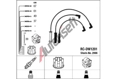 NGK Sada kabel pro zapalovn NG 2996, 2996