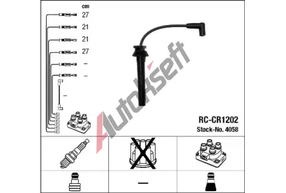 NGK Sada kabel pro zapalovn NG 4058, 4058