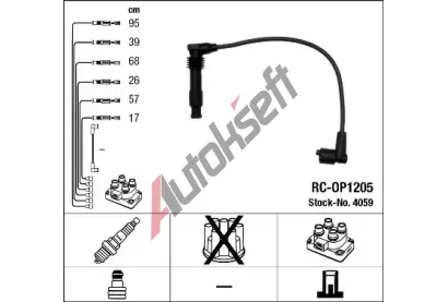 NGK Sada kabelů pro zapalování NG 4059, 4059 NGK Sada kabelů pro zapalování NG 4059, 4059