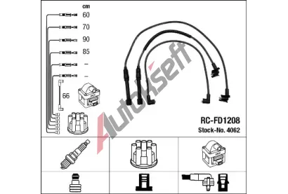 NGK Sada kabel� pro zapalov�n� NG 4062, 4062