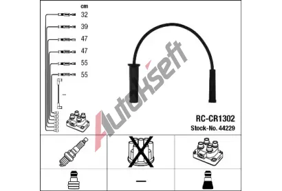 NGK Sada kabel pro zapalovn NG 44229, 44229