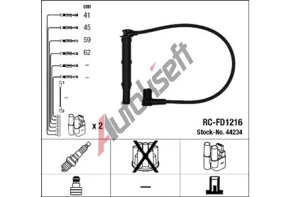 NGK Sada kabel pro zapalovn NG 44234, 44234