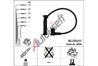 NGK Sada kabel pro zapalovn NG 44250, 44250