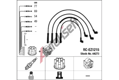 NGK Sada kabel pro zapalovn NG 44273, 44273