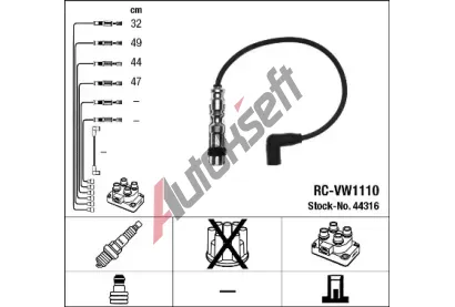 NGK Sada kabel pro zapalovn NG 44316, 44316