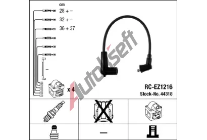 NGK Sada kabelů pro zapalování NG 44318, 44318 NGK Sada kabelů pro zapalování NG 44318, 44318