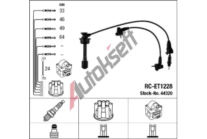 NGK Sada kabel pro zapalovn NG 44320, 44320