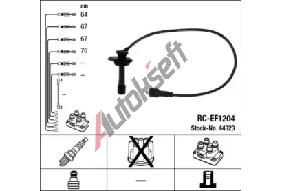 NGK Sada kabel pro zapalovn NG 44323, 44323