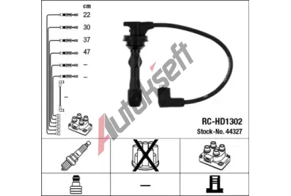 NGK Sada kabel pro zapalovn NG 44327, 44327