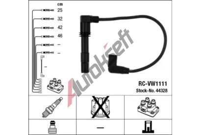 NGK Sada kabel pro zapalovn NG 44328, 44328