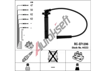 NGK Sada kabel pro zapalovn NG 44333, 44333