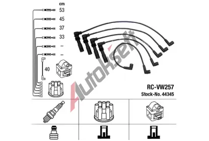 NGK Sada kabel pro zapalovn NG 44345, 44345