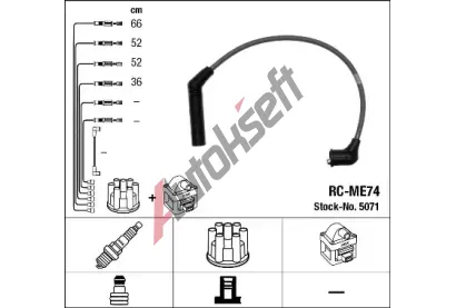 NGK Sada kabel pro zapalovn NG 5071, 5071