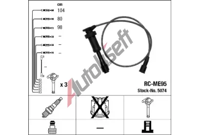 NGK Sada kabel pro zapalovn NG 5074, 5074
