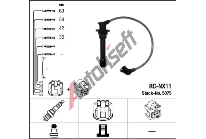 NGK Sada kabel pro zapalovn NG 5075, 5075