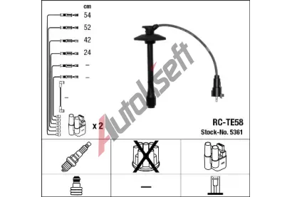 NGK Sada kabel pro zapalovn NG 5361, 5361