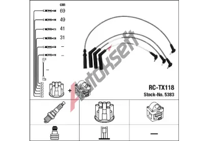NGK Sada kabel pro zapalovn NG 5383, 5383