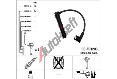 NGK Sada kabel pro zapalovn NG 5405, 5405