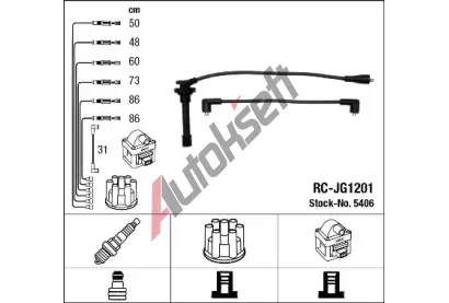 NGK Sada kabelů pro zapalování NG 5406, 5406 NGK Sada kabelů pro zapalování NG 5406, 5406