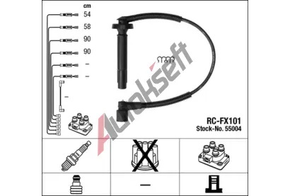 NGK Sada kabel pro zapalovn NG 55004, 55004