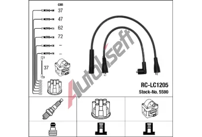 NGK Sada kabelů pro zapalování NG 5590, 5590 NGK Sada kabelů pro zapalování NG 5590, 5590