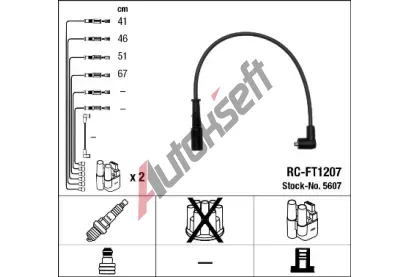 NGK Sada kabel pro zapalovn NG 5607, 5607