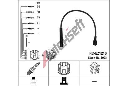 NGK Sada kabel pro zapalovn NG 5903, 5903