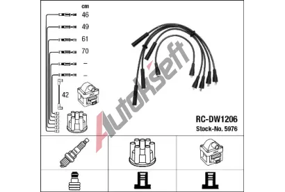 NGK Sada kabel pro zapalovn NG 5976, 5976