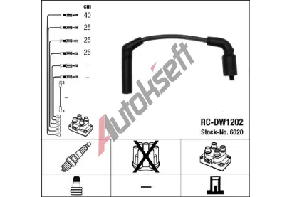 NGK Sada kabel pro zapalovn NG 6020, 6020