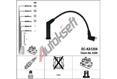 NGK Sada kabel pro zapalovn NG 6299, 6299