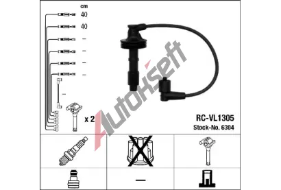NGK Sada kabel pro zapalovn NG 6304, 6304