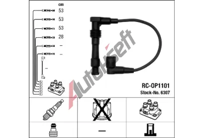 NGK Sada kabel pro zapalovn NG 6307, 6307