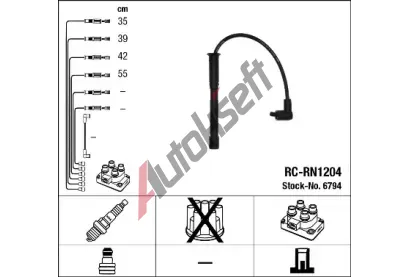NGK Sada kabel pro zapalovn NG 6794, 6794