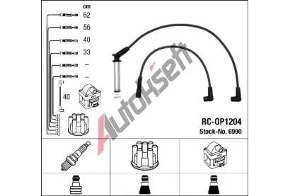 NGK Sada kabel pro zapalovn NG 6990, 6990