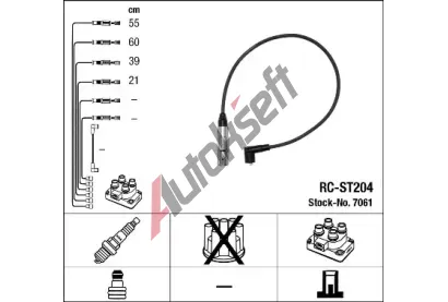 NGK Sada kabel pro zapalovn NG 7061, 7061