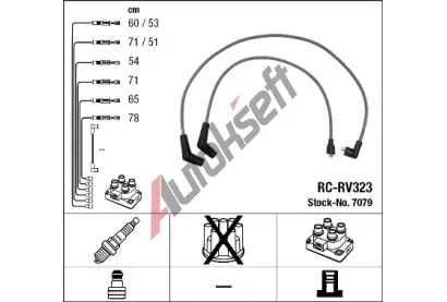 NGK Sada kabel pro zapalovn NG 7079, 7079