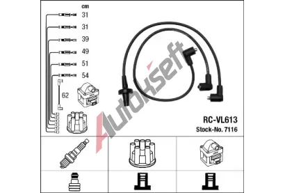 NGK Sada kabel pro zapalovn NG 7116, 7116