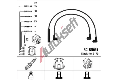 NGK Sada kabel pro zapalovn NG 7170, 7170