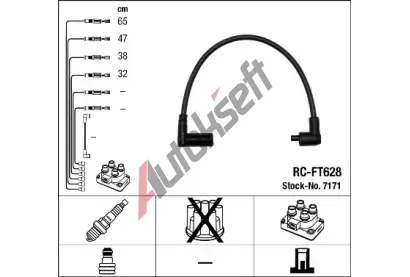 NGK Sada kabel� pro zapalov�n� NG 7171, 7171