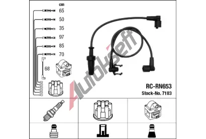 NGK Sada kabelů pro zapalování NG 7183, 7183 NGK Sada kabelů pro zapalování NG 7183, 7183