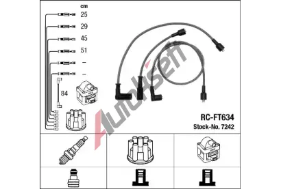 NGK Sada kabel pro zapalovn NG 7242, 7242