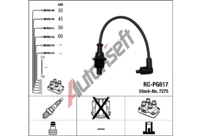 NGK Sada kabel pro zapalovn NG 7275, 7275