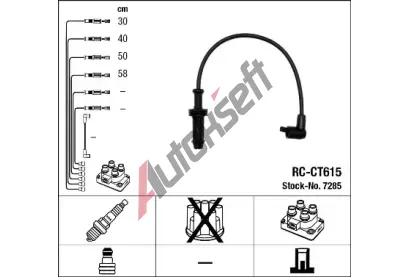 NGK Sada kabel pro zapalovn NG 7285, 7285
