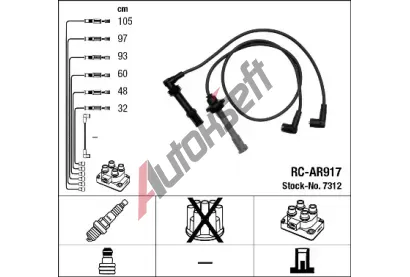 NGK Sada kabel pro zapalovn NG 7312, 7312