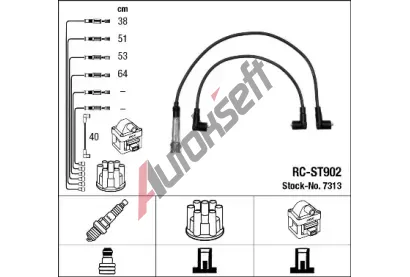 NGK Sada kabel pro zapalovn NG 7313, 7313