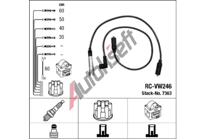 NGK Sada kabel pro zapalovn NG 7363, 7363