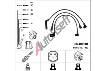 NGK Sada kabel pro zapalovn NG 7367, 7367