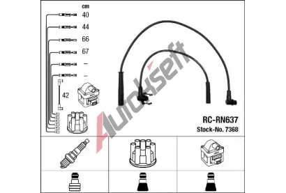 NGK Sada kabel pro zapalovn NG 7368, 7368