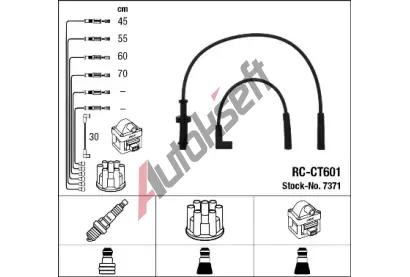 NGK Sada kabel pro zapalovn NG 7371, 7371